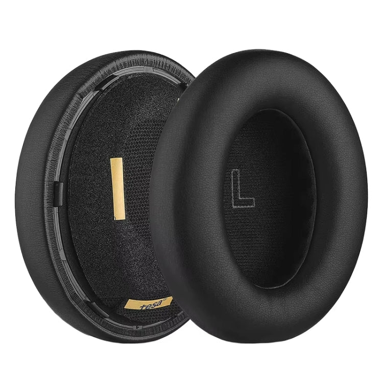 1pair For BOSE QC Ultra Headphone Leather Sponge Cover Earmuffs, Color: Black Leather - Earmuff & Pad by PMC Jewellery | Online Shopping South Africa | PMC Jewellery | Buy Now Pay Later Mobicred