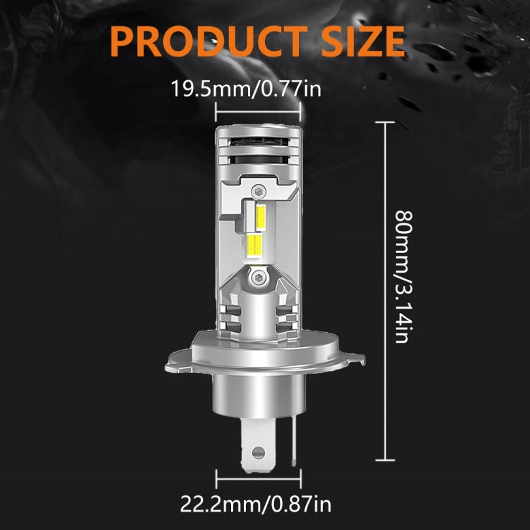 Car Universal Direct Plug LED Headlight Retrofit Bulb With Fan, Specifications: H4/9003 - LED Headlamps by PMC Jewellery | Online Shopping South Africa | PMC Jewellery | Buy Now Pay Later Mobicred