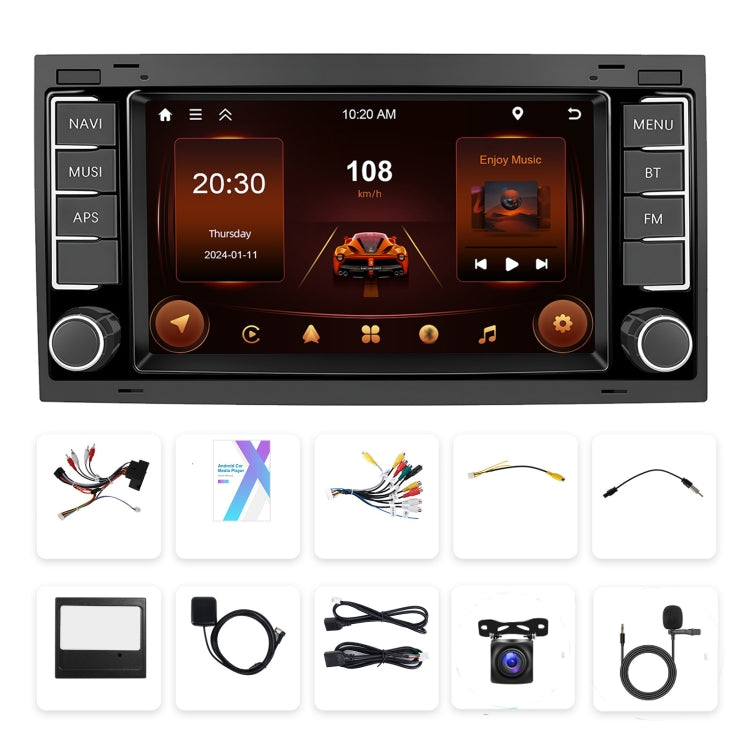 2+64G For Volkswagen Touareg 7-Inch Car WiFi Player Android 13 System Support CarPlay/Android Auto With AHD Camera and Mic - Car Monitor by PMC Jewellery | Online Shopping South Africa | PMC Jewellery | Buy Now Pay Later Mobicred