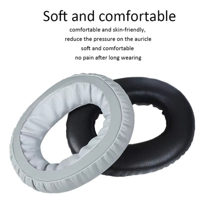 For Xiaomi Headset Easy Edition 2pcs Sponge Cover Earphone Leather Case(Gray) - Earmuff & Pad by PMC Jewellery | Online Shopping South Africa | PMC Jewellery | Buy Now Pay Later Mobicred