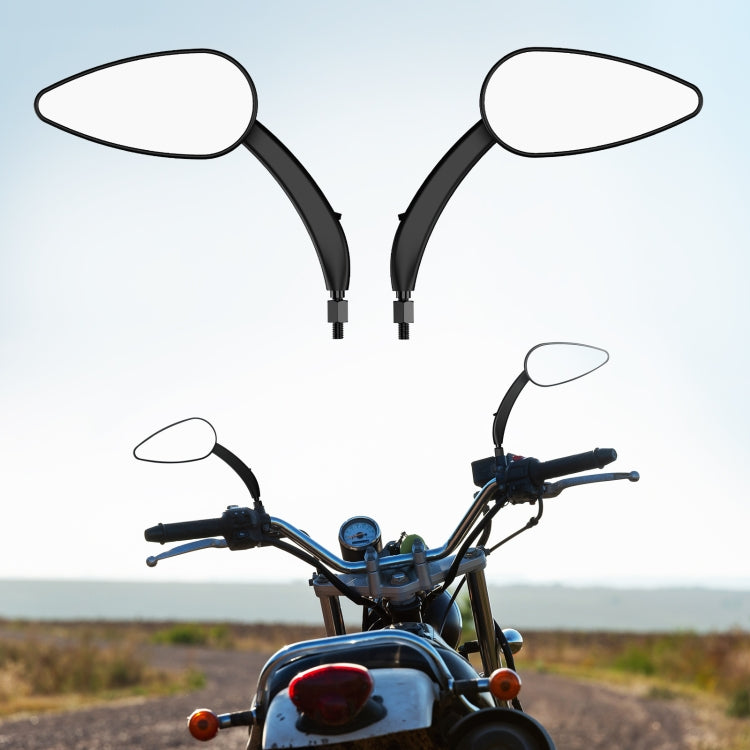 FLYQUICK Motorcycle LED Rearview Mirror With Light, Color: Black - Side Mirrors by PMC Jewellery | Online Shopping South Africa | PMC Jewellery | Buy Now Pay Later Mobicred