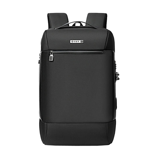 SKV B20453 Men Business Casual Multifunctional Double Shoulder Bag Large Capacity Laptop Backpack(Black) - Backpack by SKV | Online Shopping South Africa | PMC Jewellery | Buy Now Pay Later Mobicred