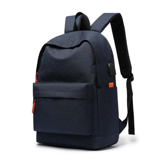 SKV B20537 Lightweight Traveling Double Shoulder Bag Large Capacity Laptop Backpack(Blue) - Backpack by SKV | Online Shopping South Africa | PMC Jewellery | Buy Now Pay Later Mobicred