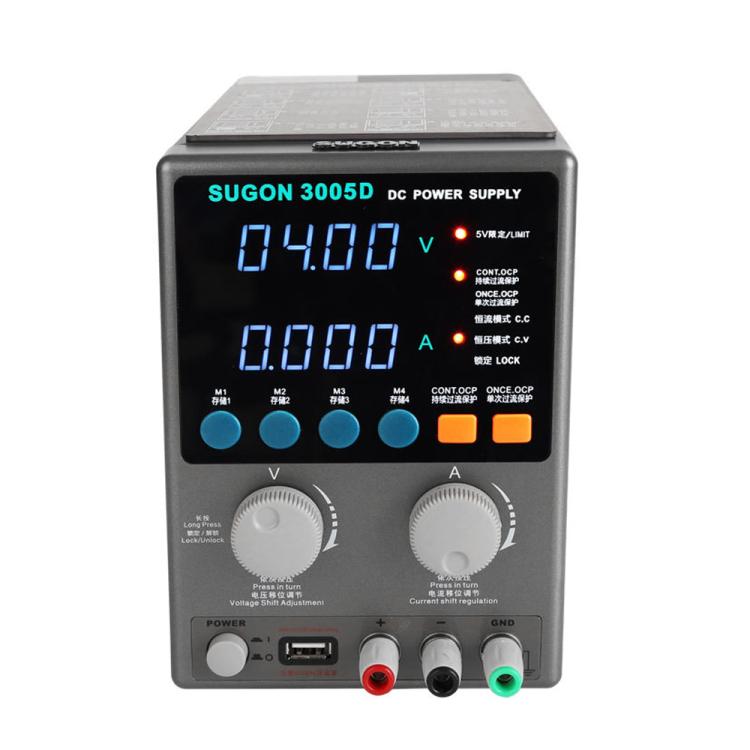 SUGON 3005D 4 Digital Display Power Supply Meter High Power Regulated Power Supply EU Plug - Power Supply by SUGON | Online Shopping South Africa | PMC Jewellery | Buy Now Pay Later Mobicred