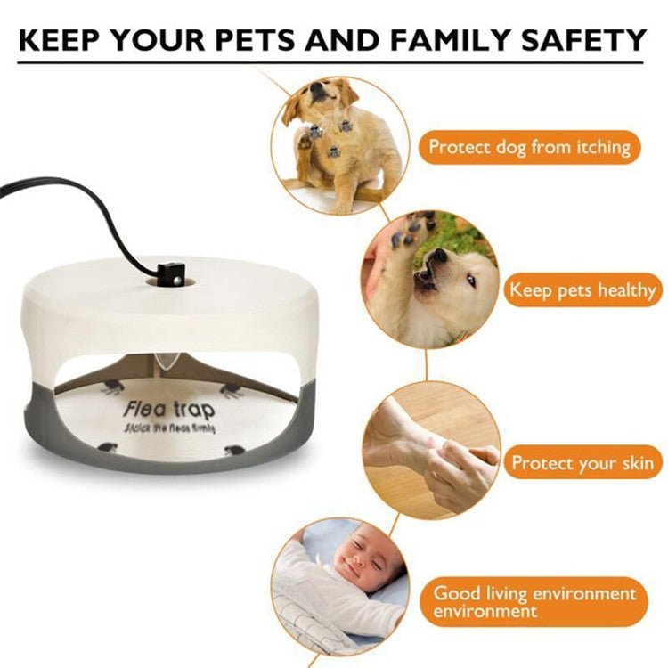 Flea Trap Pet Home Flea Lamp, Plug Type:JP Plug - Traps by PMC Jewellery | Online Shopping South Africa | PMC Jewellery | Buy Now Pay Later Mobicred