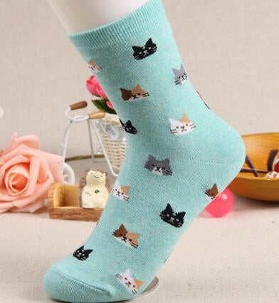 Animal Cartoon Cat Lovely for Women Cotton Socks(4) - Tube Socks by PMC Jewellery | Online Shopping South Africa | PMC Jewellery