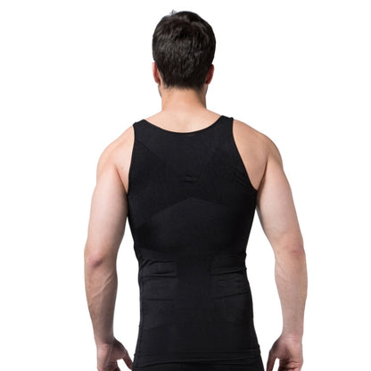 Men Slimming Body Shaper Vest Underwear, Size: L(Black) -  by PMC Jewellery | Online Shopping South Africa | PMC Jewellery