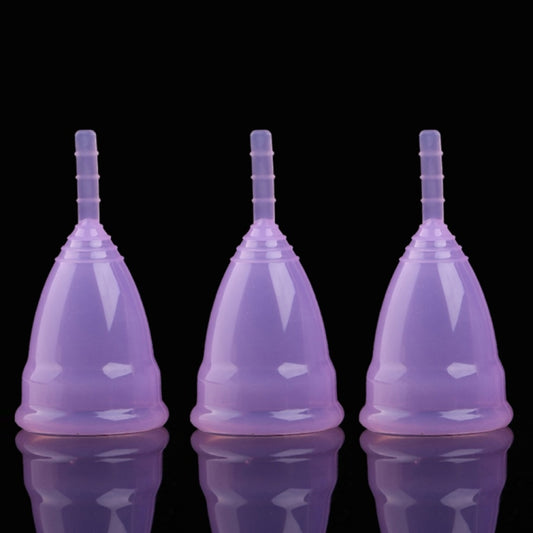 3 PCS Reusable Soft Cup Silicone Menstrual Cup, Size:Small(Purple) - Others by PMC Jewellery | Online Shopping South Africa | PMC Jewellery