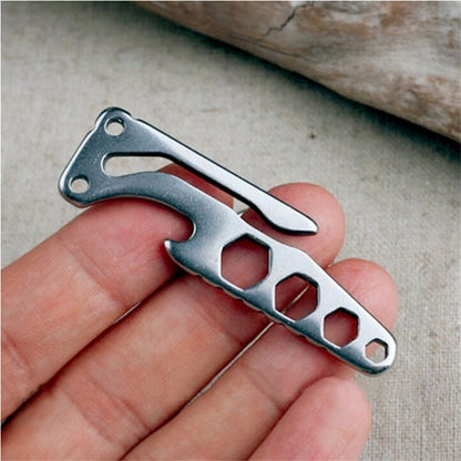 Multi-function Bottle Opener Keychain Outdoor Pocket Tool Pry Bar Hex Key Wrench - Key Rings by PMC Jewellery | Online Shopping South Africa | PMC Jewellery