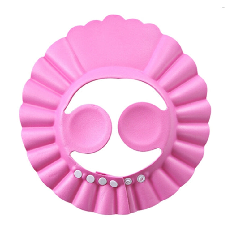 5 PCS Safe Baby Shower Cap Kids Bath Visor Hat Adjustable Baby Shower Cap Protect Eyes Hair Wash Shield for Children Waterproof Cap Pink+earflaps - Baby Care by PMC Jewellery | Online Shopping South Africa | PMC Jewellery