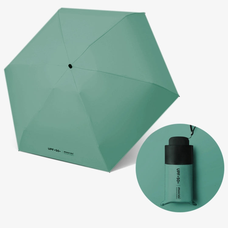 Mini Portable Umbrella Rain Women Windproof Durable 5 Folding Sun Umbrellas(Green) - Umbrellas by PMC Jewellery | Online Shopping South Africa | PMC Jewellery