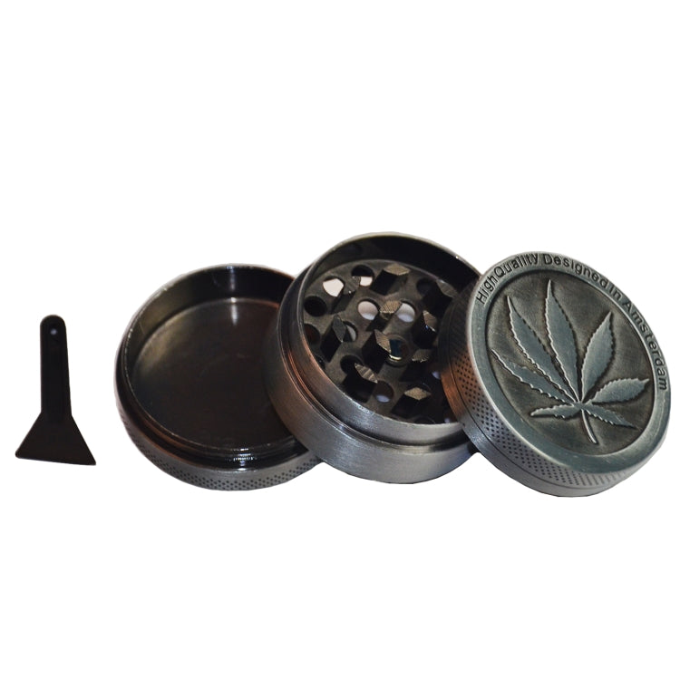 Weed Grinder Metal Stainless Steel Maple leaf Type Herbal Herb Tobacco Grinder, Size:30MM 3 laryers - Cigarette Box & Ashtrays by PMC Jewellery | Online Shopping South Africa | PMC Jewellery