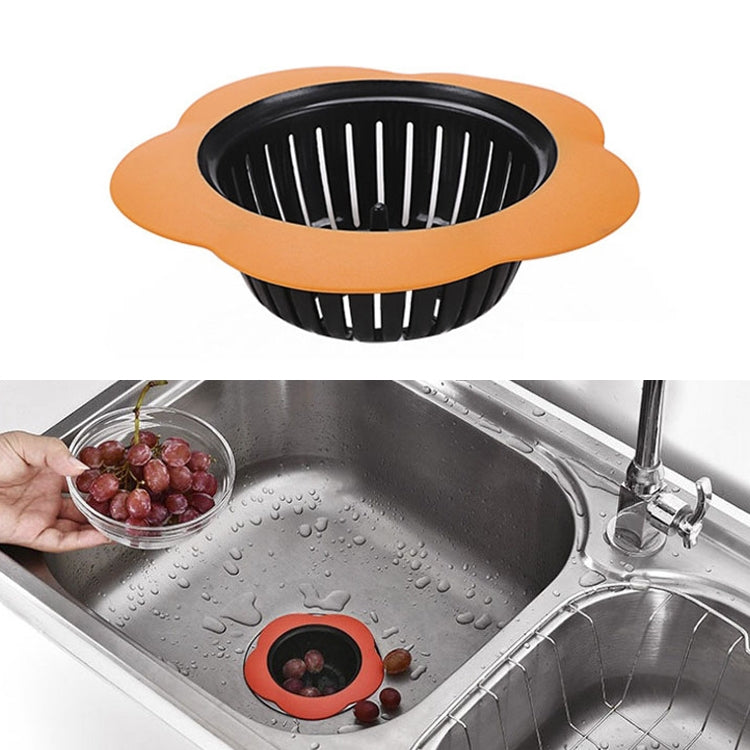 Portable Handheld Outfall Water Tank Strainer Sink Filter Floor Drain Bathroom Kitchen Gadget(Orange) - Filters by PMC Jewellery | Online Shopping South Africa | PMC Jewellery | Buy Now Pay Later Mobicred