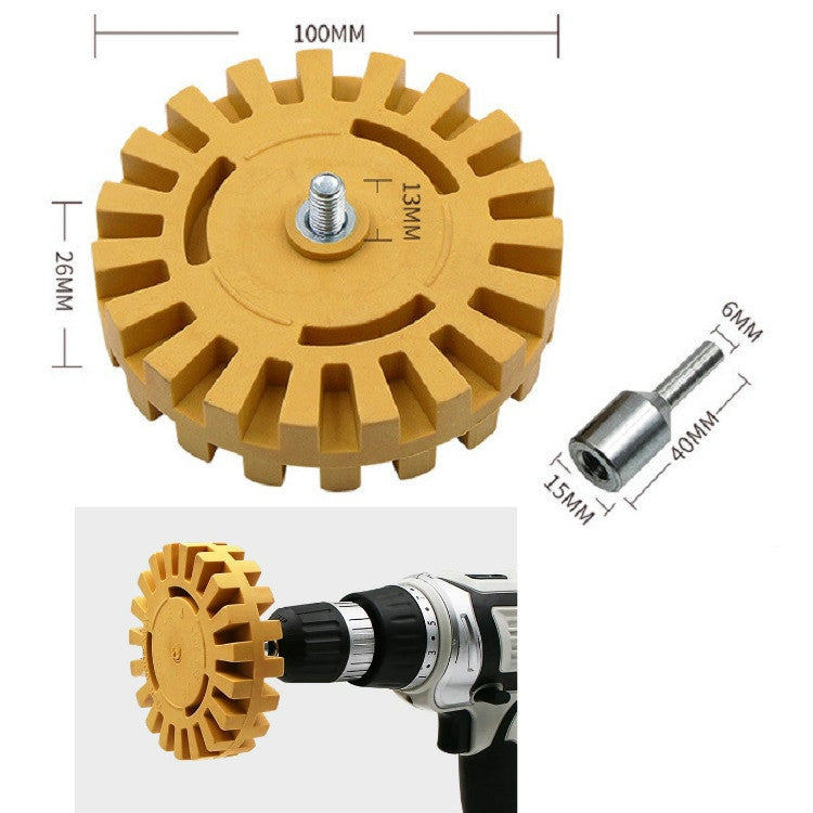 Pneumatic Rubber Removal Wheel Rubber Polishing Wheel Car Tire Polishing Wheel, Specification:26mm (Thick Section) - Abrasive Tools & Accessories by PMC Jewellery | Online Shopping South Africa | PMC Jewellery