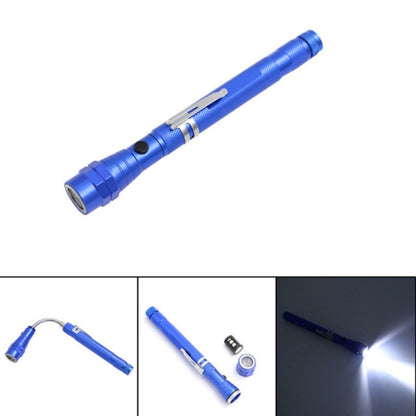 2 PCS 1W Flexible Magnet Camping Fishing Telescopic 360 Degrees Head Flashlight Outdoor Torch Magnetic Pick Up Tool Lamp(Blue) - LED Flashlight by PMC Jewellery | Online Shopping South Africa | PMC Jewellery