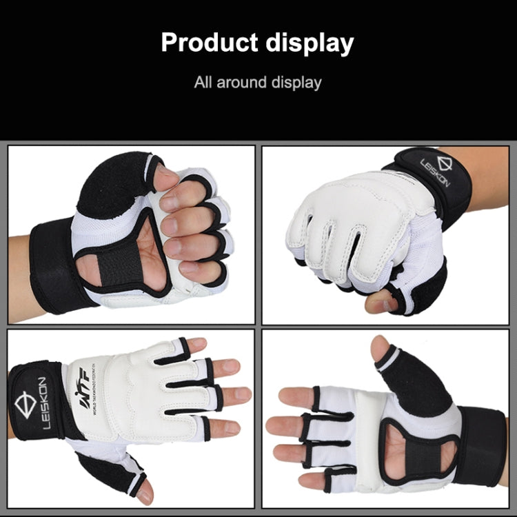 Half Fingers Adults Sandbag Training Boxing Gloves PU Leather Fitness Sparring Taekwondo Gloves, SIZE:S - Boxing by PMC Jewellery | Online Shopping South Africa | PMC Jewellery