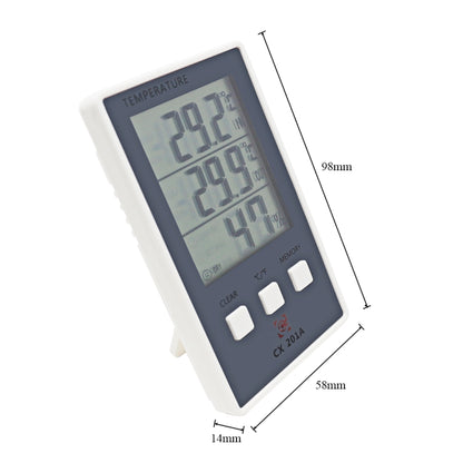 CX-201A LCD Digital Weather Station Thermometer Hygrometer Indoor  Outdoor Temperature Humidity Meter with Temperature Sensor - Indoor Thermometer by PMC Jewellery | Online Shopping South Africa | PMC Jewellery