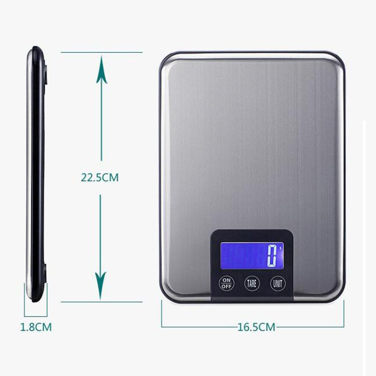 15kg x 1g Stainless Steel High Precision Kitchen Touch Electronic Scale, Load Bearing:15kg - Kitchen Scales by PMC Jewellery | Online Shopping South Africa | PMC Jewellery | Buy Now Pay Later Mobicred