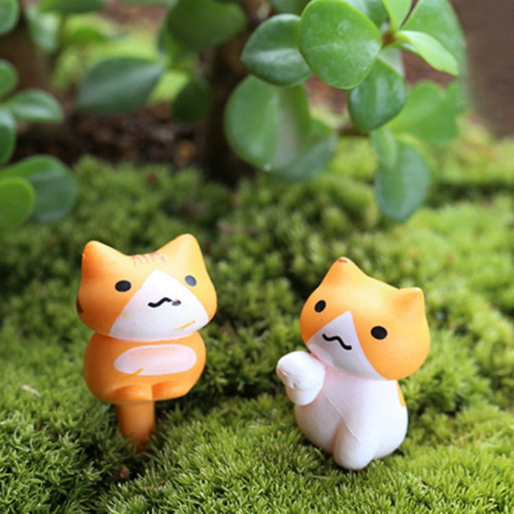 2 Sets Fleshy Flower Pot Moss Micro Landscape Doll Cute Cat Decoration Doll Cake DIY Assembly Ornaments - Yard & Garden Decor by PMC Jewellery | Online Shopping South Africa | PMC Jewellery