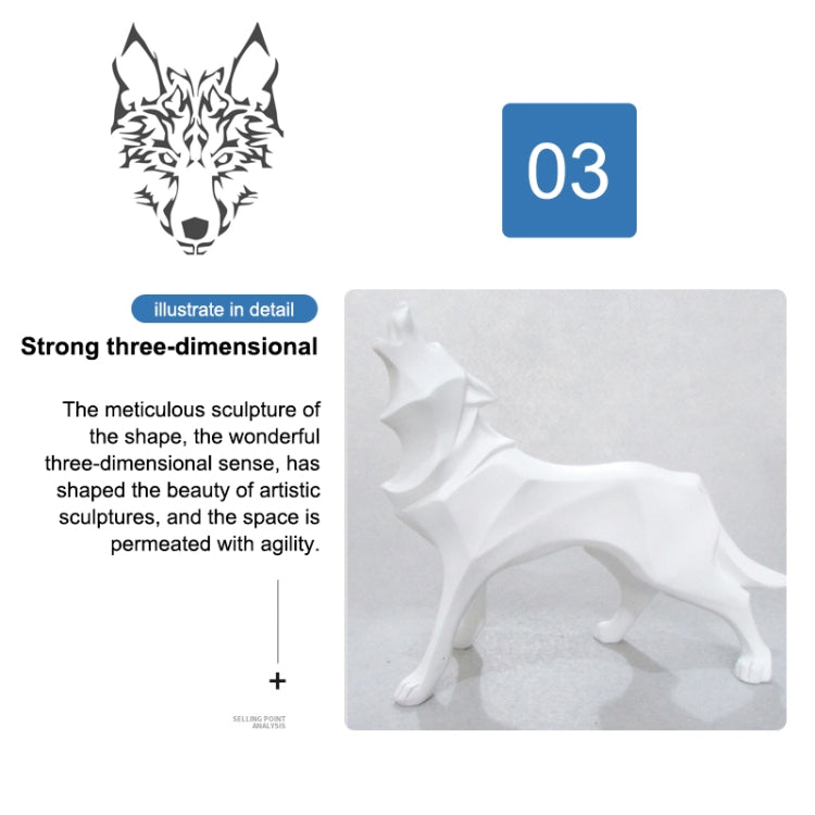 Nordic Animal Resin Handicraft Ornament(White) - Desktop Ornaments by PMC Jewellery | Online Shopping South Africa | PMC Jewellery