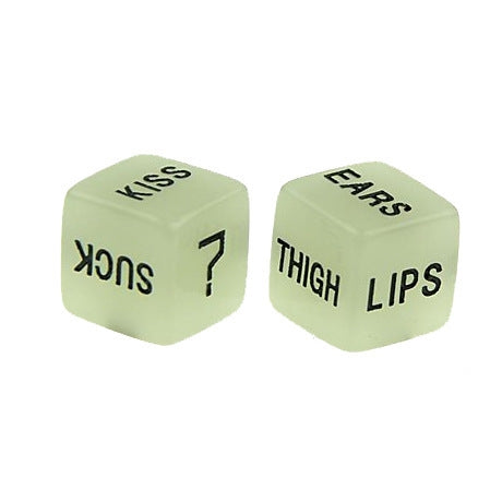 Creative Luminous English Fun Dice Bar Family Party Game Tools Set of Two - Gambling by PMC Jewellery | Online Shopping South Africa | PMC Jewellery