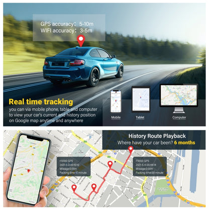 TK808 10000mAh GPS Intelligent Waterproof Multifunctional Vehicle Tracking Tracker (Black) - Car Tracker by PMC Jewellery | Online Shopping South Africa | PMC Jewellery | Buy Now Pay Later Mobicred