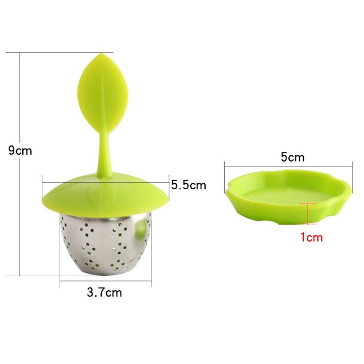 Stainless Steel Silicone Hanging Tea Bag Tea Strainers (Green) - Tea Strainers by PMC Jewellery | Online Shopping South Africa | PMC Jewellery