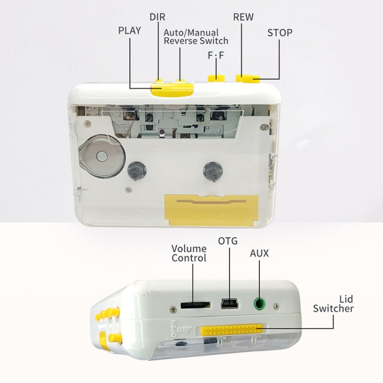 YY700 OTG Cassette Player Tape To MP3 Converter - Tape Converter by PMC Jewellery | Online Shopping South Africa | PMC Jewellery | Buy Now Pay Later Mobicred