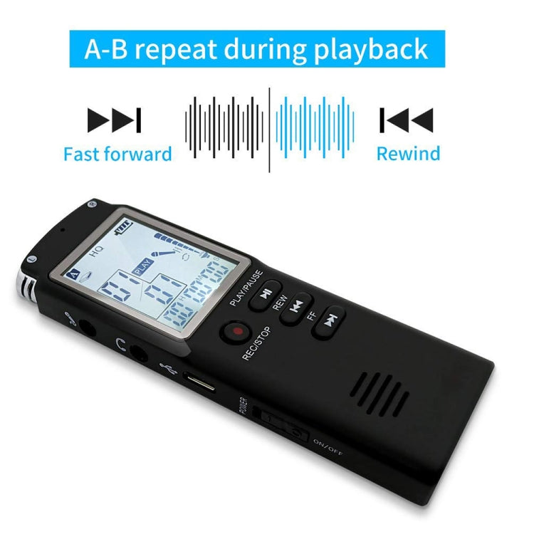 VM113 Portable Audio Voice Recorder, 8GB, Support Music Playback / LINE-IN & Telephone Recording - Other Style by PMC Jewellery | Online Shopping South Africa | PMC Jewellery | Buy Now Pay Later Mobicred