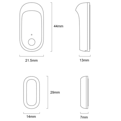 Original Xiaomi Youpin qingping Door and Window Opening and Closing Sensor, Need to be used with CA1001(White) - Others Alarm by Xiaomi | Online Shopping South Africa | PMC Jewellery | Buy Now Pay Later Mobicred