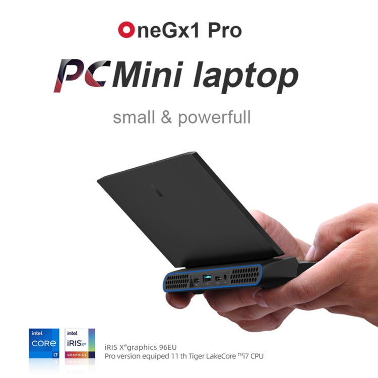 ONE-NETBOOK OneGx1 Pro PC Mini Laptop, 7.0 inch, 16GB+512GB, WiFi Version, Windows 10, Intel 11th Core Tiger Lake-Y i7 1160G7 1.2-2.1GHz, Turbo 4.4GHz, 12000mAh Battery, Support  WiFi & BT, with GamePad(Black) - Others by ONE-NETBOOK | Online Shopping South Africa | PMC Jewellery