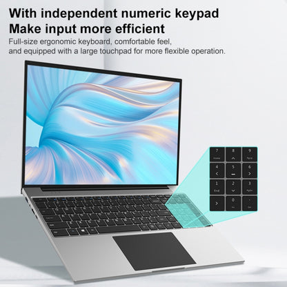 Jumper EZbook S7 Max 16 inch Laptop, 16GB+128GB+512GB, Windows 11 Intel Alder Lake N95 Quad Core, EU Plug(Grey) - Jumper by jumper | Online Shopping South Africa | PMC Jewellery | Buy Now Pay Later Mobicred