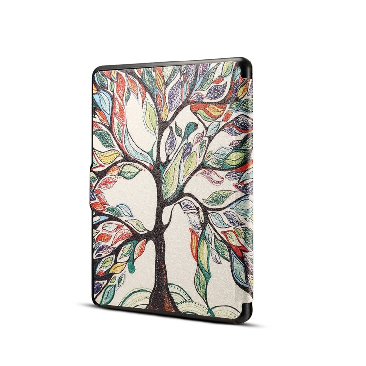 Tree Print Horizontal Flip PU Leather Protective Case for Amazon Kindle Paperwhite 1 & 2 & 3 with Sleep / Wake-up - Amazon by PMC Jewellery | Online Shopping South Africa | PMC Jewellery