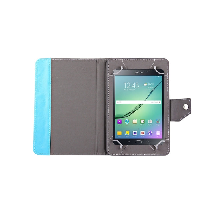 8 inch Tablets Leather Case Crazy Horse Texture Protective Case Shell with Holder for Galaxy Tab S2 8.0 T715 / T710, Cube U16GT, ONDA Vi30W, Teclast P86(Baby Blue) - 8 inch by PMC Jewellery | Online Shopping South Africa | PMC Jewellery