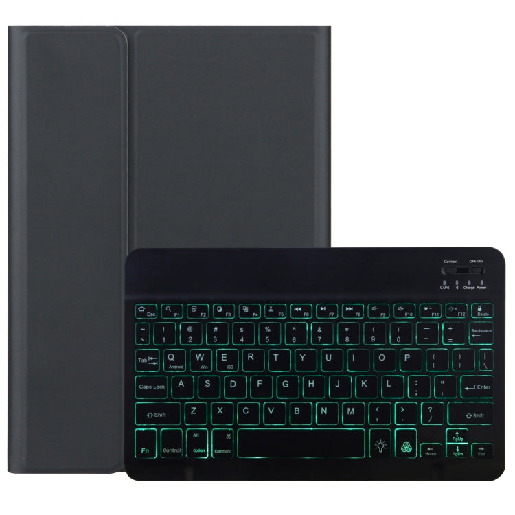 DY-P10-S 2 in 1 Removable Bluetooth Keyboard + Protective Leather Tablet Case with Backlight & Holder for Lenovo Tab P10 10.1 inch(Black) - Lenovo Keyboard by PMC Jewellery | Online Shopping South Africa | PMC Jewellery