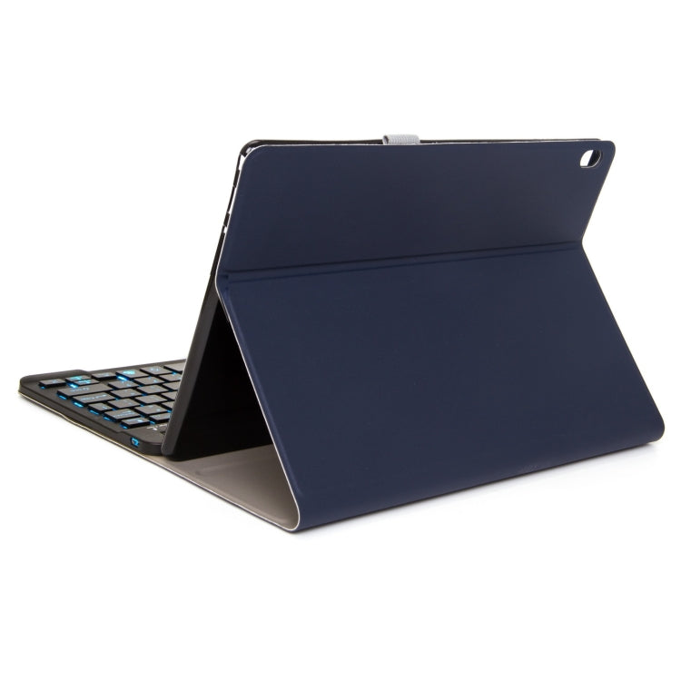 DY-P10-S 2 in 1 Removable Bluetooth Keyboard + Protective Leather Tablet Case with Backlight & Holder for Lenovo Tab P10 10.1 inch(Blue) - Lenovo Keyboard by PMC Jewellery | Online Shopping South Africa | PMC Jewellery