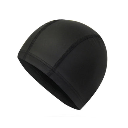 Adult Waterproof PU Coating Stretchy Swimming Cap Keep Long Hair Dry Ear Protection Swim Cap (Black) - Swimming Caps by PMC Jewellery | Online Shopping South Africa | PMC Jewellery