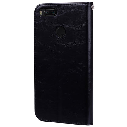 For Xiaomi  Mi A1 & 5X Business Style Oil Wax Texture Horizontal Flip Leather Case with Holder & Card Slots & Wallet & Lanyard(Black) - Xiaomi Cases by PMC Jewellery | Online Shopping South Africa | PMC Jewellery