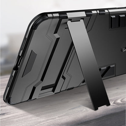 PC + TPU Shockproof Protective Case with Magnetic Ring Holder for Xiaomi Mi 8 Lite (Black) - Xiaomi Cases by PMC Jewellery | Online Shopping South Africa | PMC Jewellery