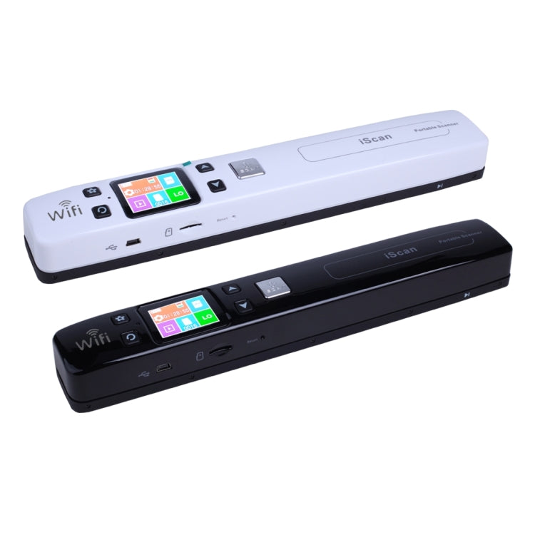 iScan02 WiFi Double Roller Mobile Document Portable Handheld Scanner with LED Display,  Support 1050DPI  / 600DPI  / 300DPI  / PDF / JPG / TF(Black) - Portable Scanner by PMC Jewellery | Online Shopping South Africa | PMC Jewellery