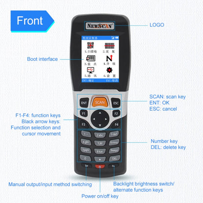 NEWSCAN NS3309 One-dimensional Red Light USB + Wireless Barcode Scanner Collector - Barcode Scanner by NEWSCAN | Online Shopping South Africa | PMC Jewellery | Buy Now Pay Later Mobicred