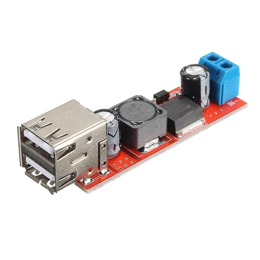 LDTR-WG0257 Dual USB 9V/12V/24V/36V to 5V Converter DC-DC 3A Step Down Power Module (Red) - Other Accessories by PMC Jewellery | Online Shopping South Africa | PMC Jewellery