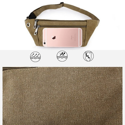 Cavans Single Shoulder Bag Waist Bag Chest Bag Messenger Bag (Black) - Single-shoulder Bags by PMC Jewellery | Online Shopping South Africa | PMC Jewellery