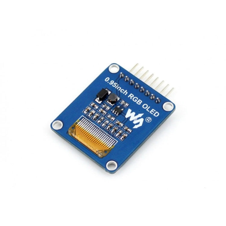 Waveshare 0.95 inch RGB OLED (A), SPI Interface, Curved Horizontal Pinheader - Modules Expansions Accessories by Waveshare | Online Shopping South Africa | PMC Jewellery | Buy Now Pay Later Mobicred