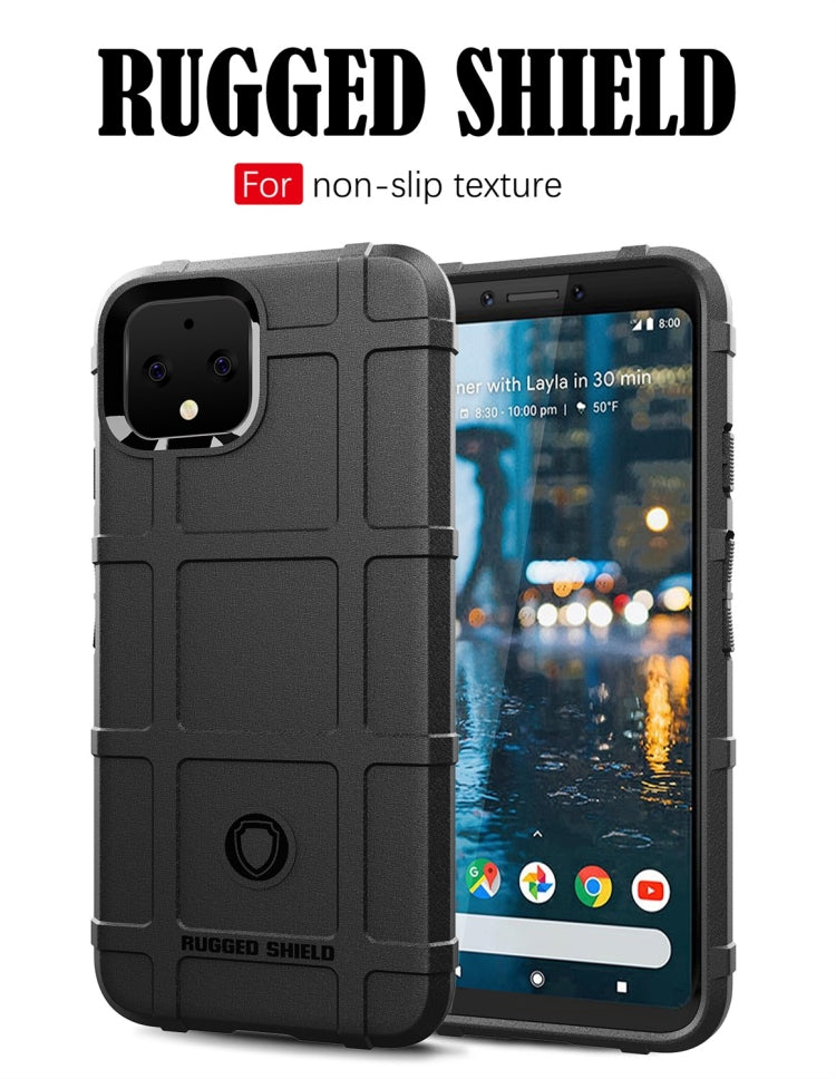 Shockproof Protector Cover Full Coverage Silicone Case for Google Pixel 4 (Black) - Google Cases by PMC Jewellery | Online Shopping South Africa | PMC Jewellery