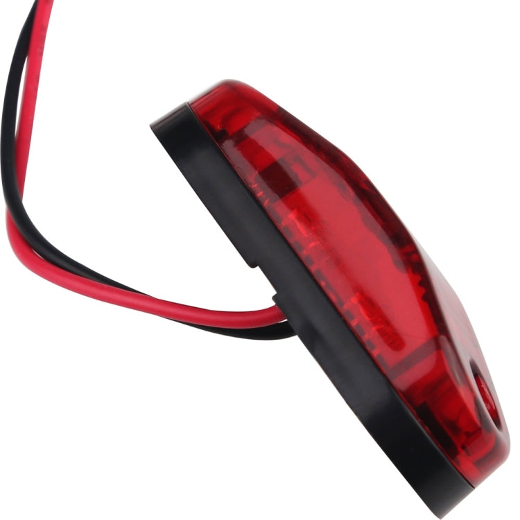 10-30V Oval Clearing Truck Trailer Side Marker Light (Red) - Clearance Lights by YWXLight | Online Shopping South Africa | PMC Jewellery