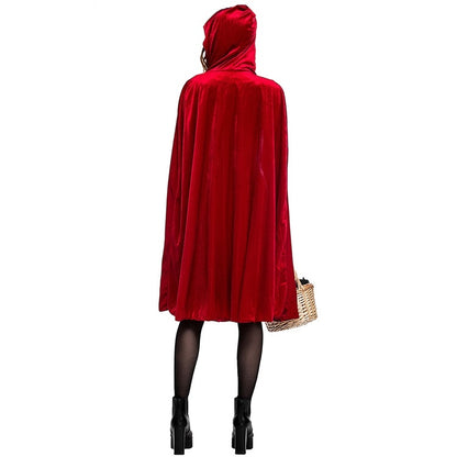 Little Red Riding Hood Costume For Adults Cosplay (Color:Red Size:L) - Clothing by PMC Jewellery | Online Shopping South Africa | PMC Jewellery