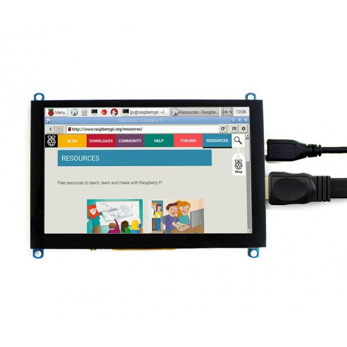 WAVESHARE 5 Inch HDMI LCD (H) 800x480 Touch Screen  for Raspberry Pi Supports Various Systems - LCD & LED Display Module by PMC Jewellery | Online Shopping South Africa | PMC Jewellery