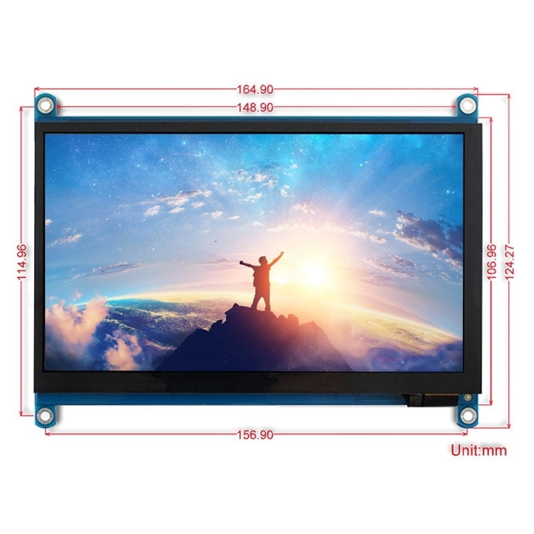 WAVESHARE 7 inch HDMI LCD (H) IPS 1024x600 Capacitive Touch Screen - LCD & LED Display Module by PMC Jewellery | Online Shopping South Africa | PMC Jewellery