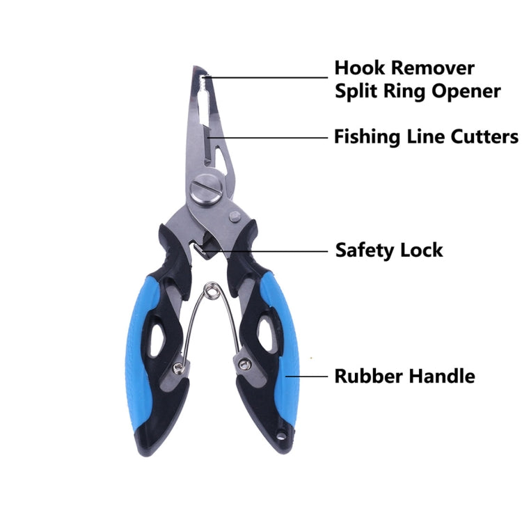 HENGJIA QT013 Multifunctional Stainless Steel Jaw Fishing Pliers Scissors Hook Removal Tool Line Cutter Fishing Tackle - Fish Gripper & Pliers by HENGJIA | Online Shopping South Africa | PMC Jewellery